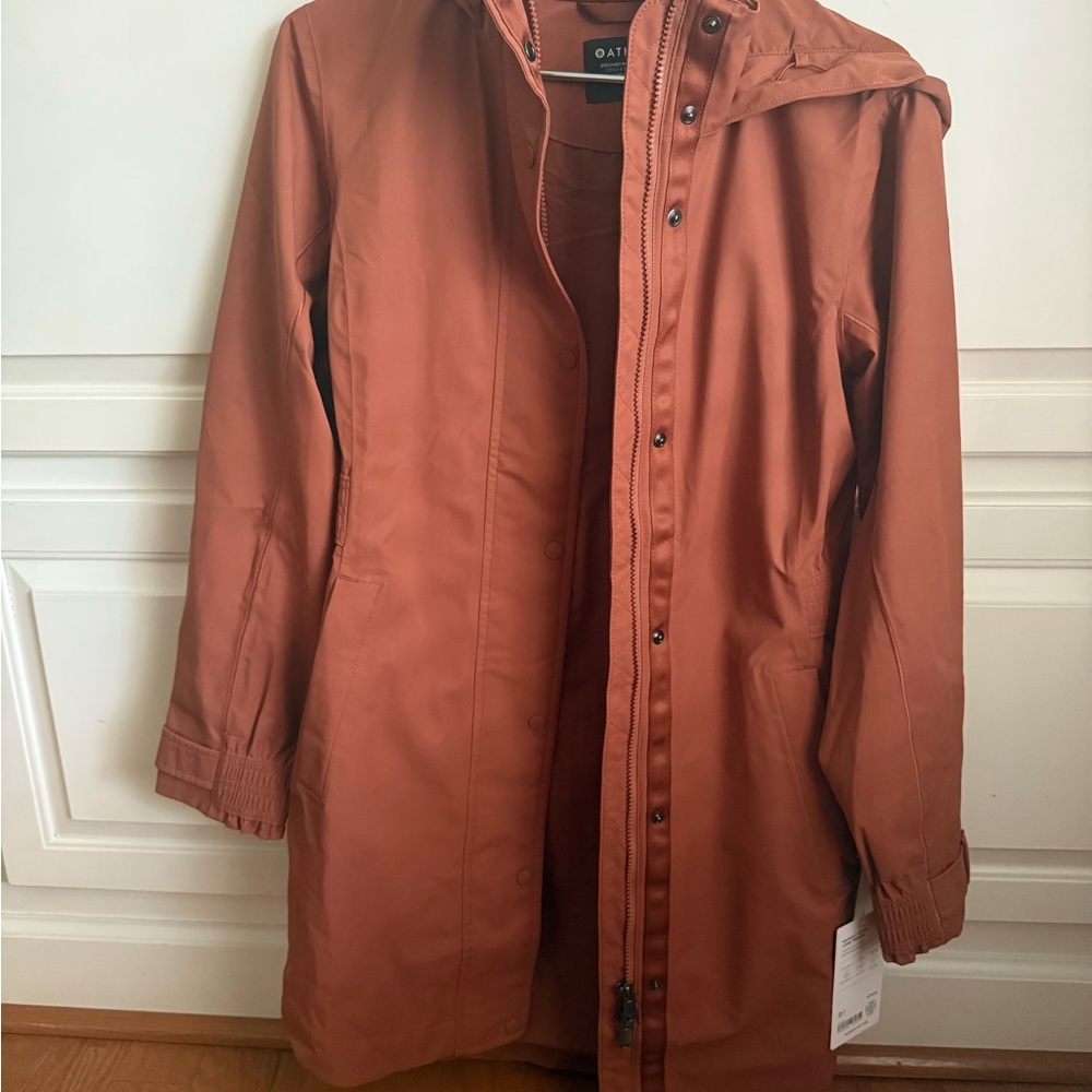 Athleta RainOut Sutro Long Trench rain coat jacket